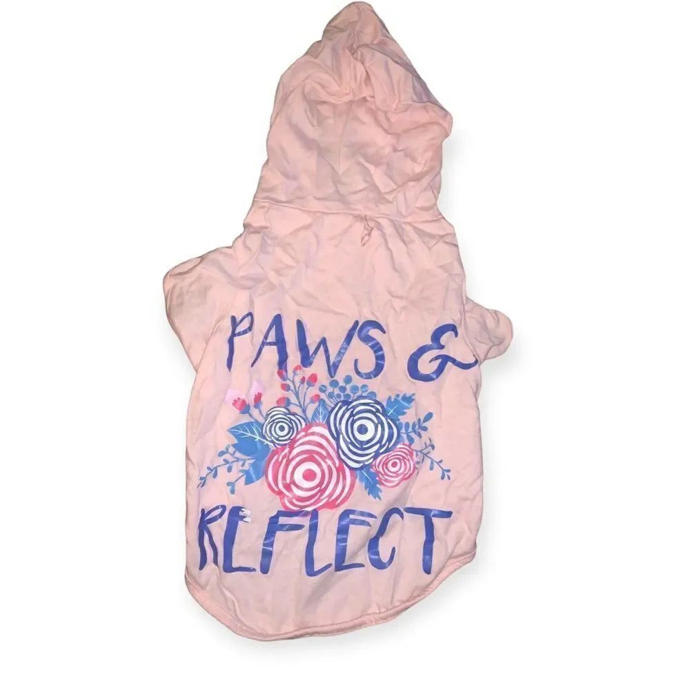 Paws & reflect hoodie graphic dog tee
